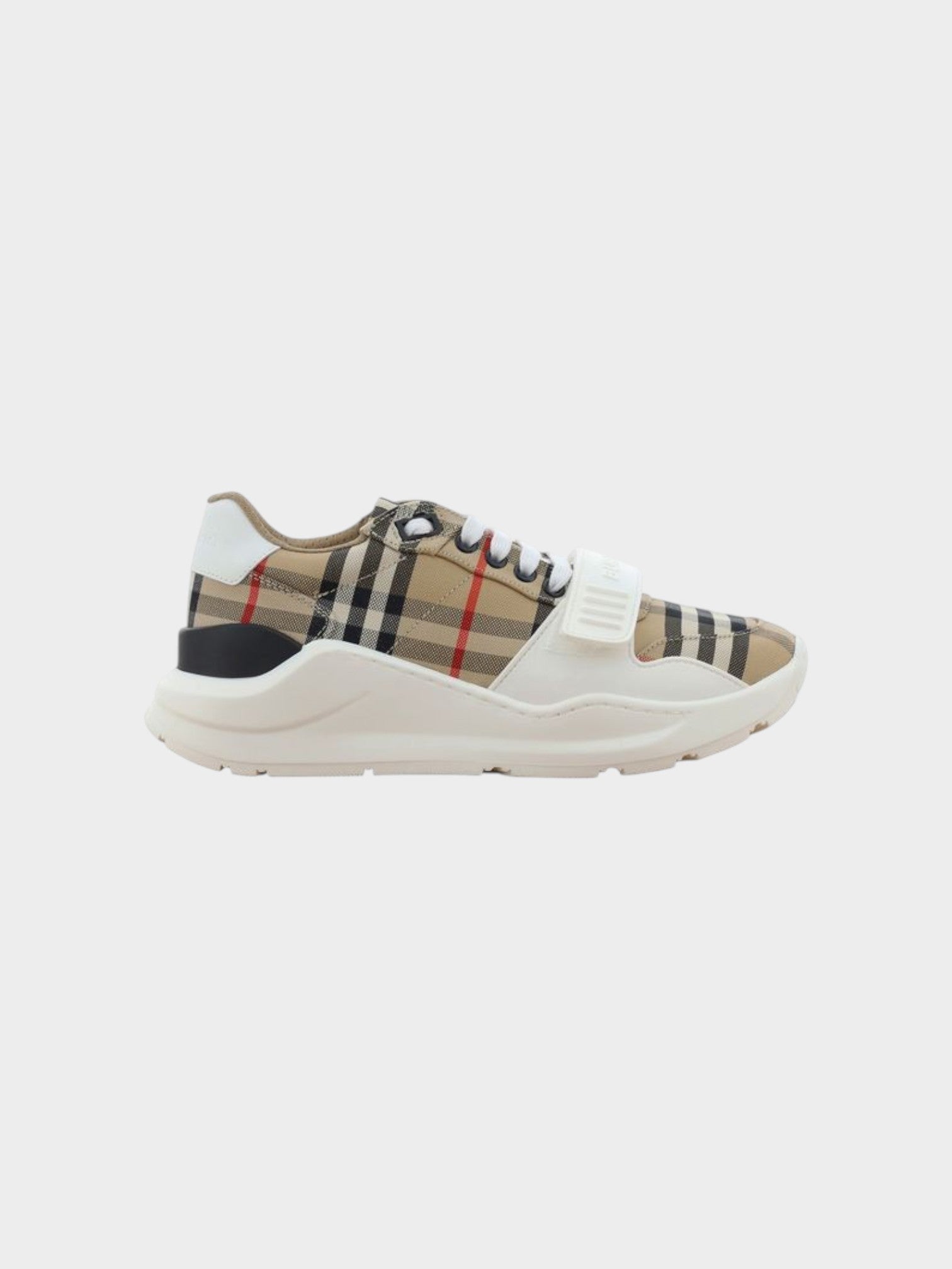 Burberry Beige Cotton Athletic Sneakers