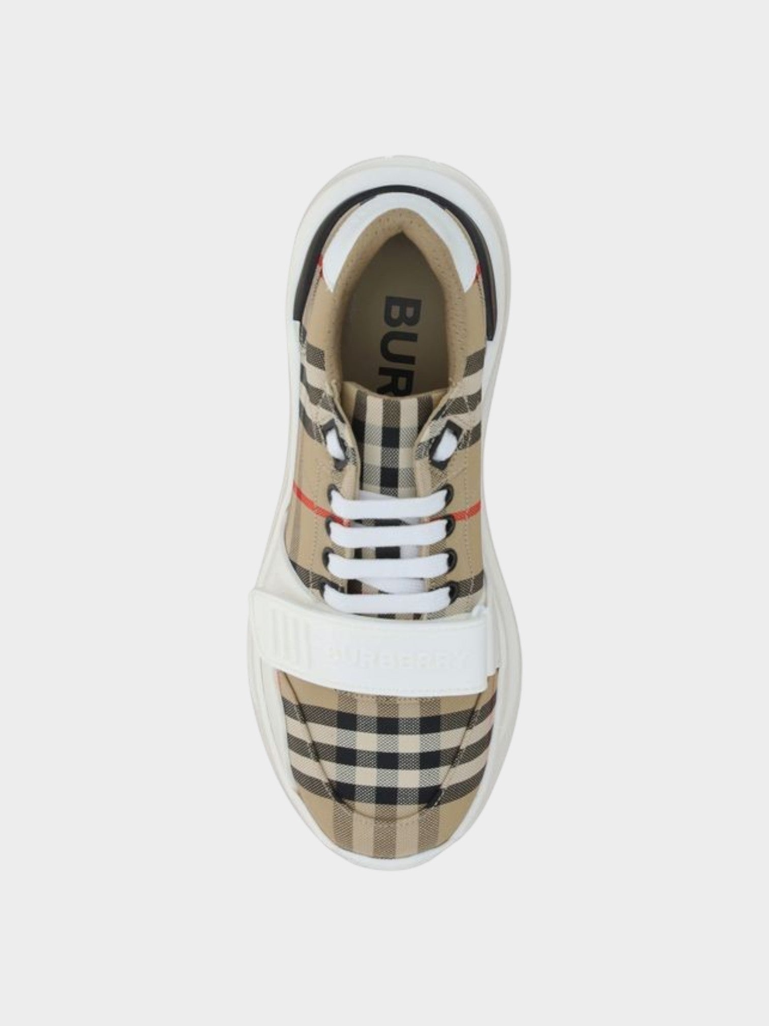 Burberry Beige Cotton Athletic Sneakers-thumbmail-4
