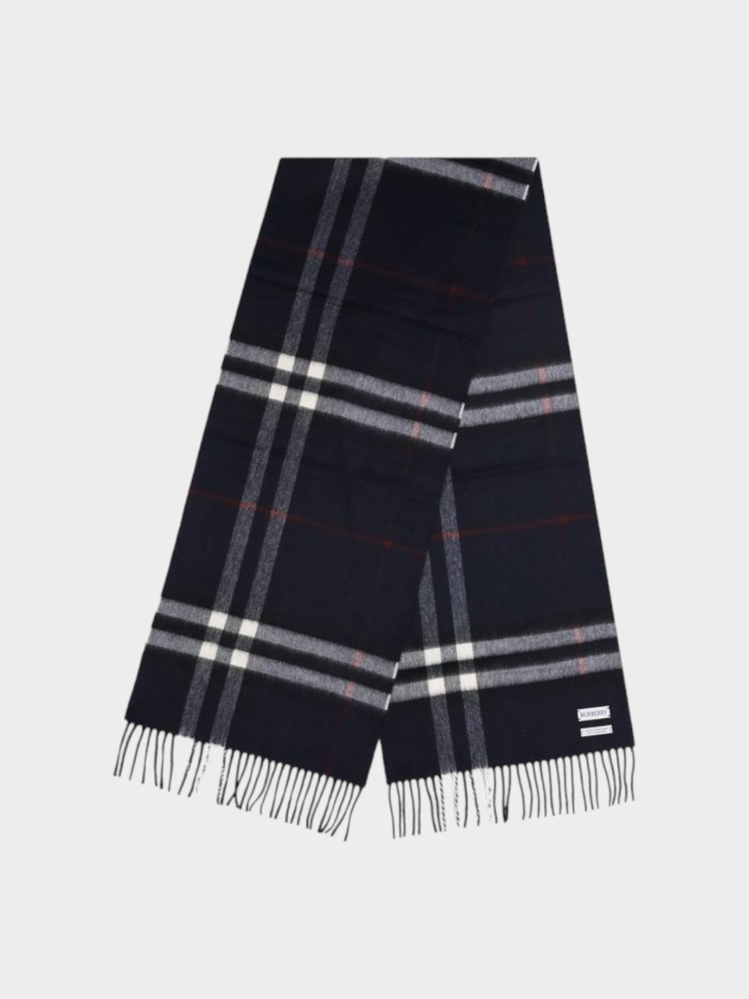 Burberry Blue Cashmere Scarf-thumbmail-2