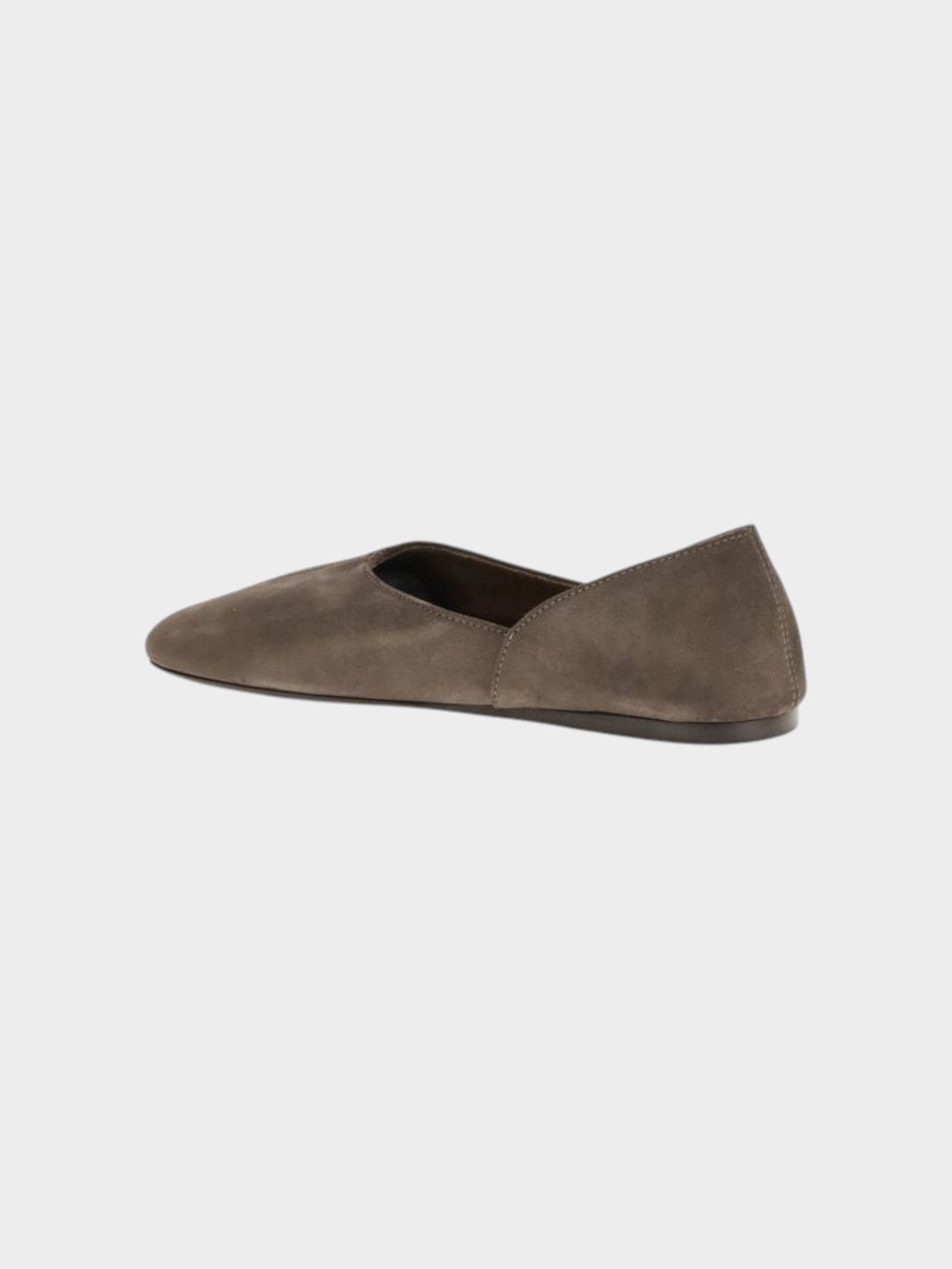 Khaite Brown Calf Leather Bos Taurus Ballet Flats-thumbmail-3