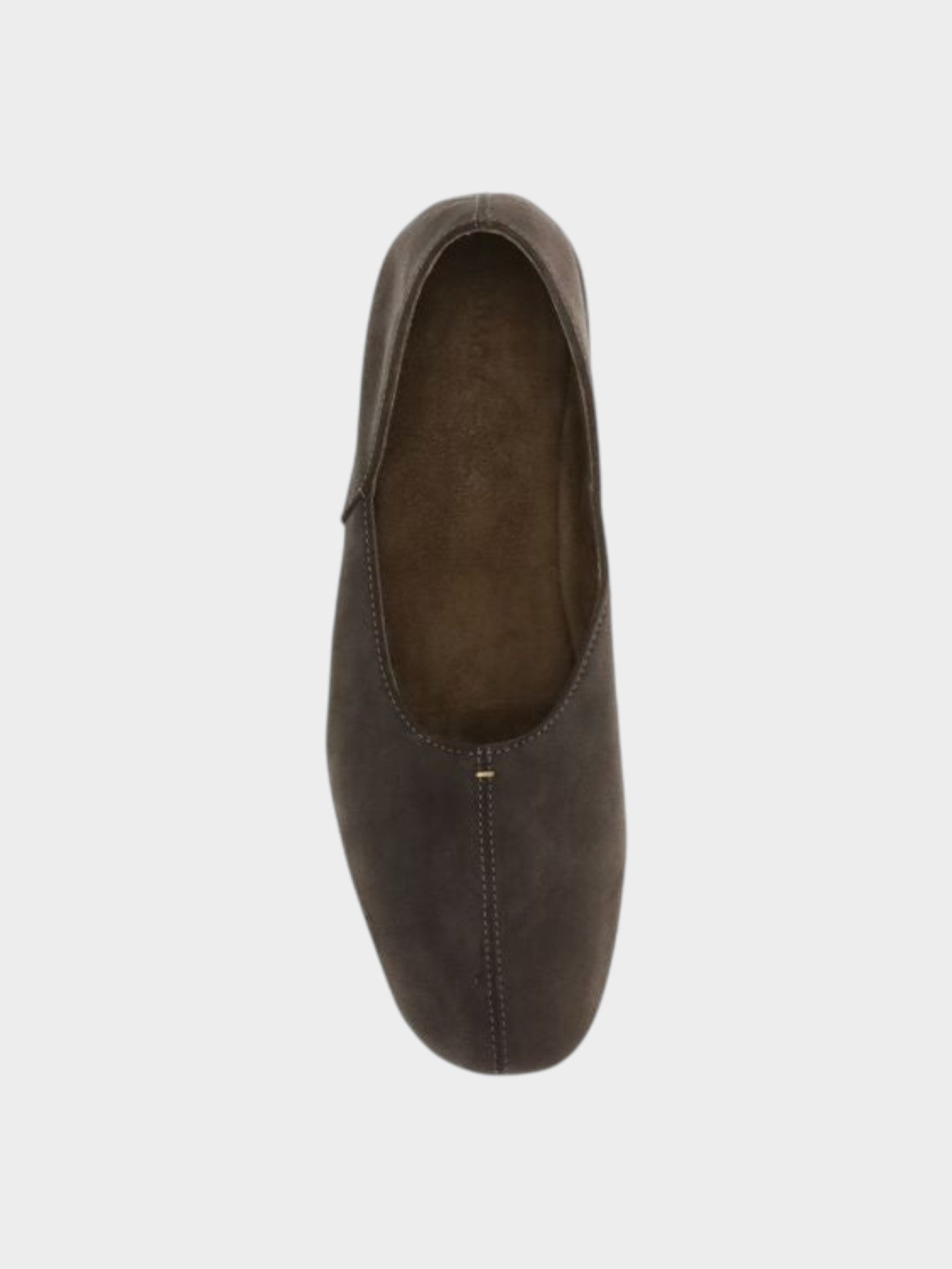 Khaite Brown Calf Leather Bos Taurus Ballet Flats-thumbmail-4