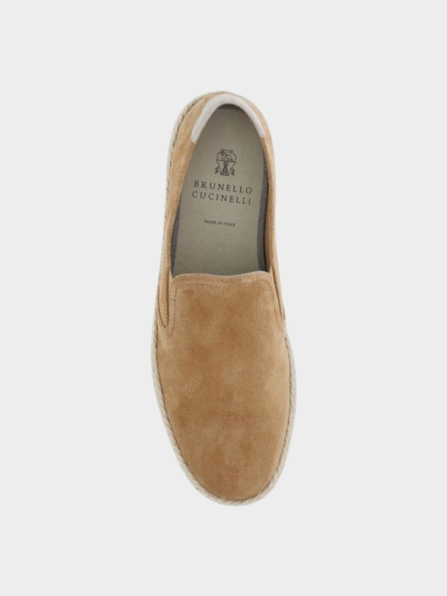 Brunello Cucinelli Beige Calf Leather Bos Taurus Espadrilles-thumbmail-4