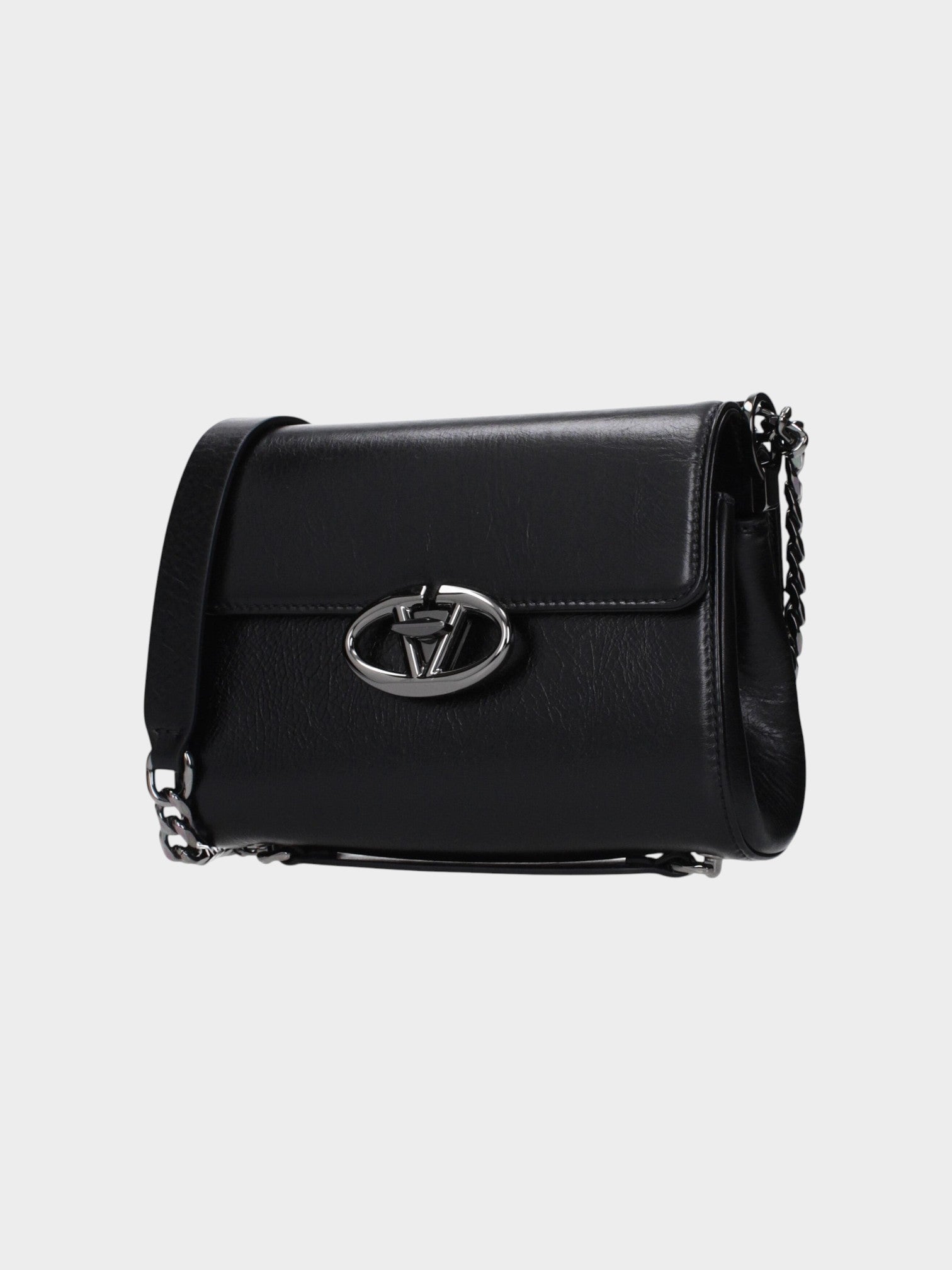 Valentino Garavani Black Leather Crossbody Bag-thumbmail-2