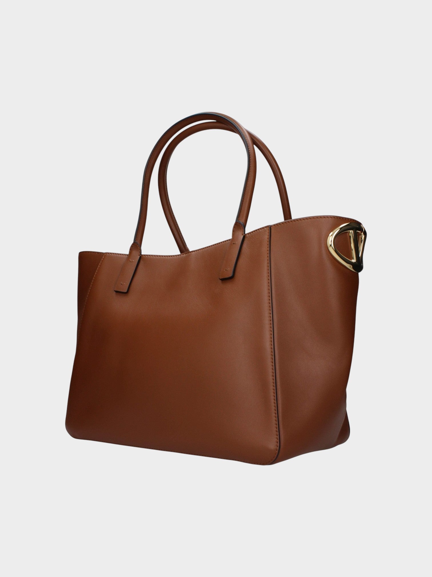 Valentino Garavani Brown Leather Handbag-thumbmail-2