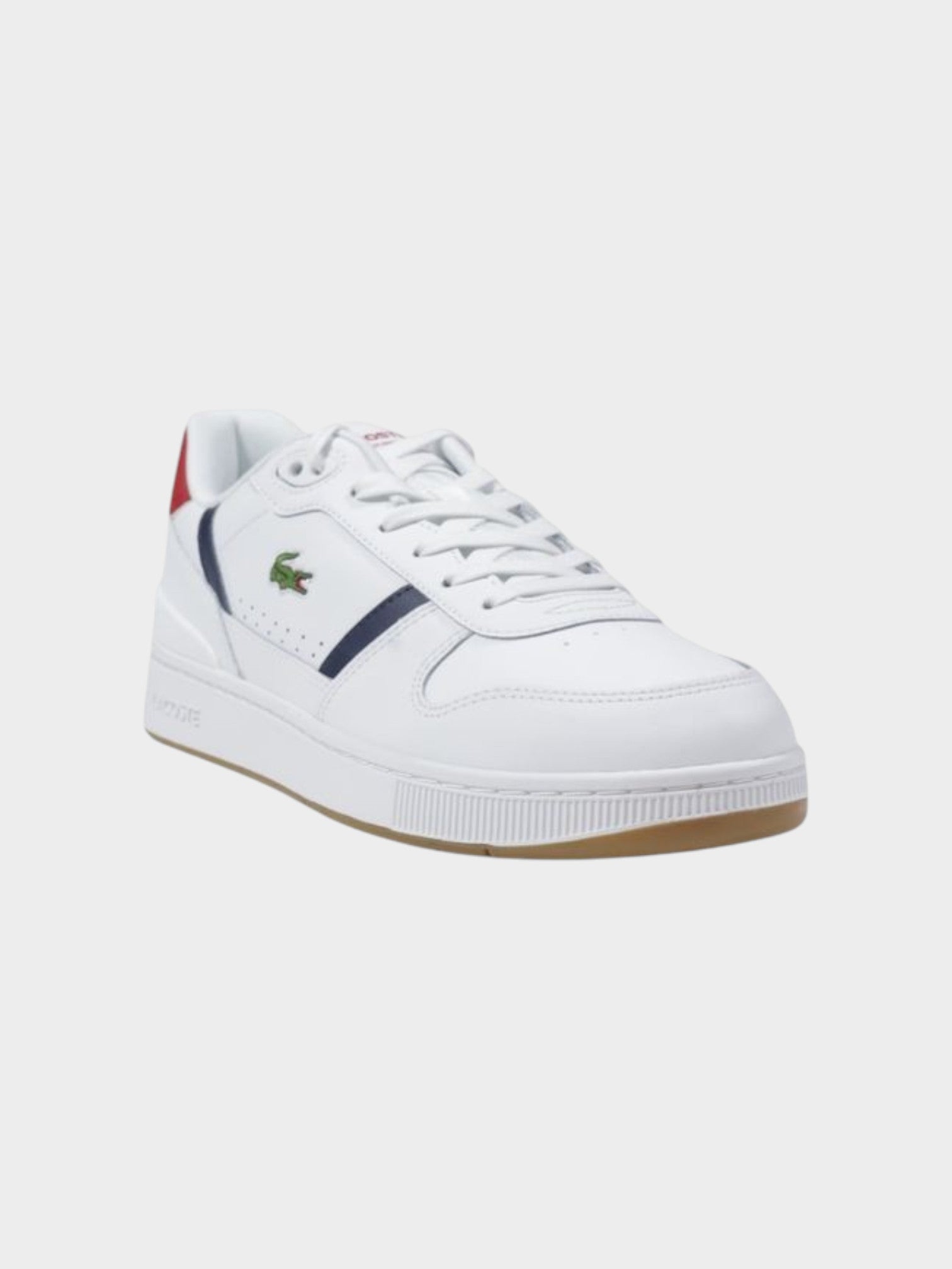 Lacoste White Leather Low Top Sneakers-thumbmail-2