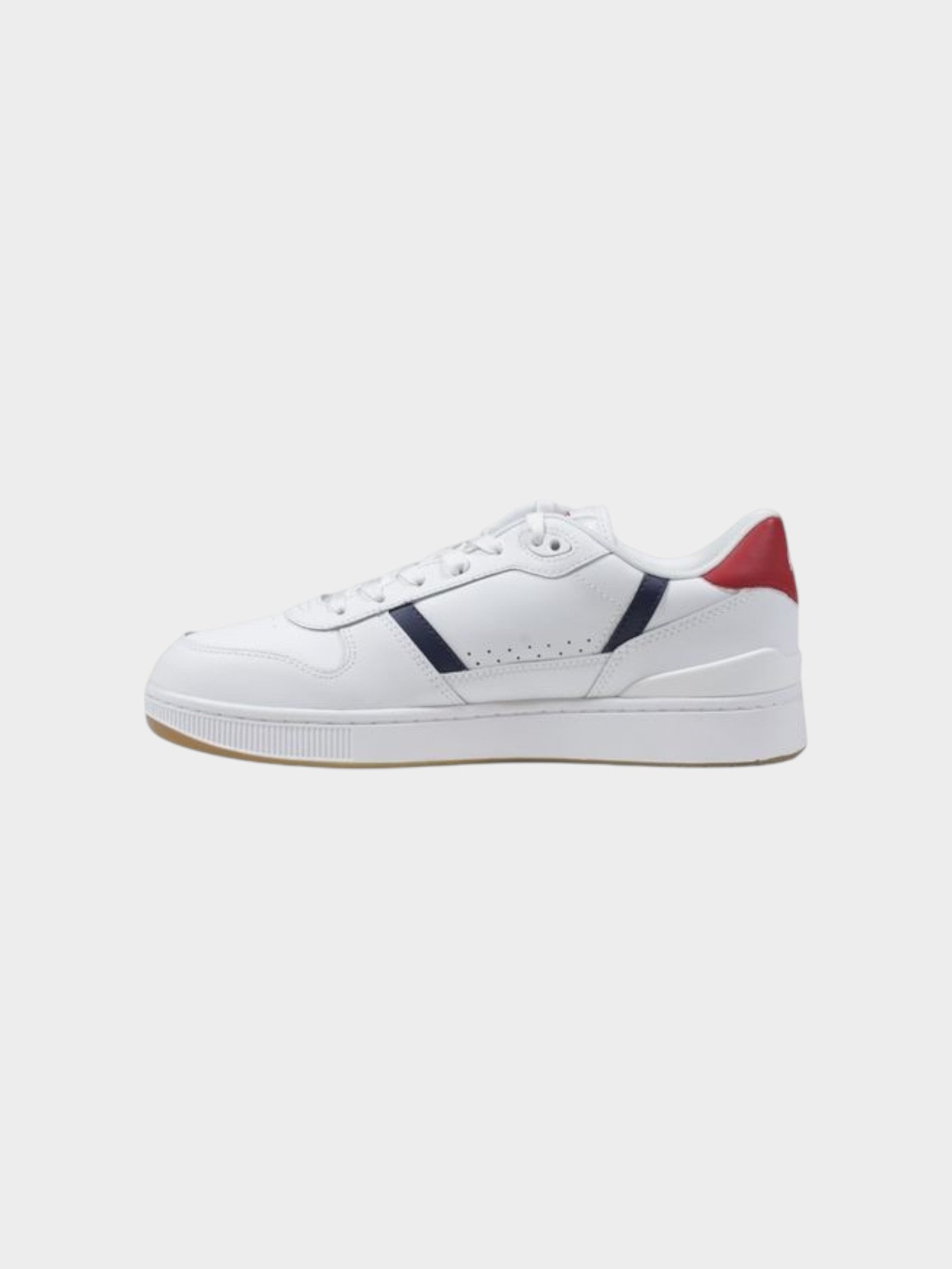 Lacoste White Leather Low Top Sneakers-thumbmail-3