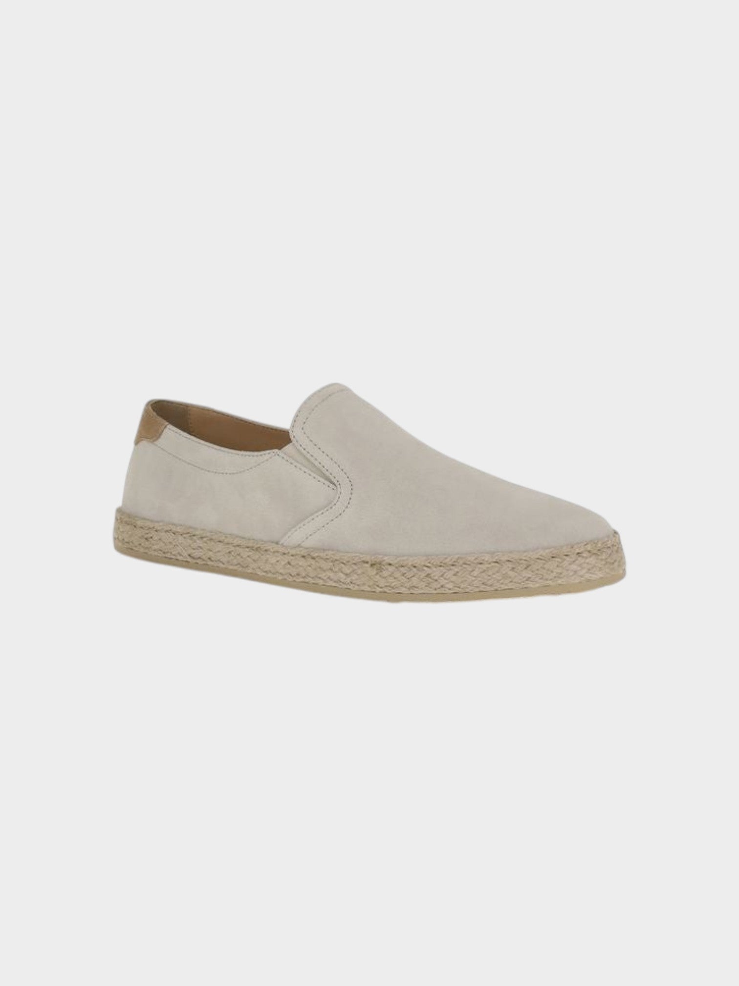 Brunello Cucinelli Gray Calf Leather Bos Taurus Low Top Sneakers-thumbmail-2