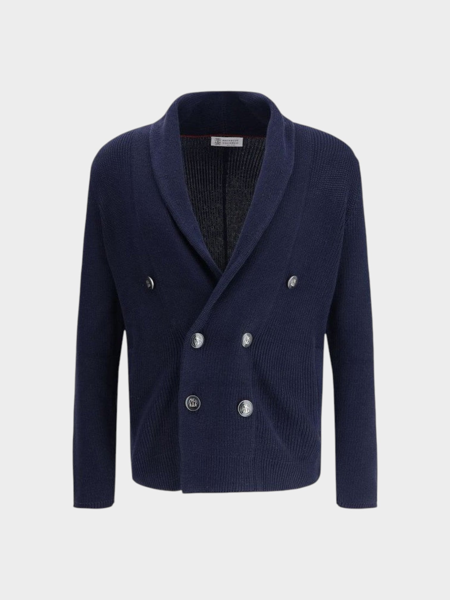 Brunello Cucinelli Blue Cotton Cardigan