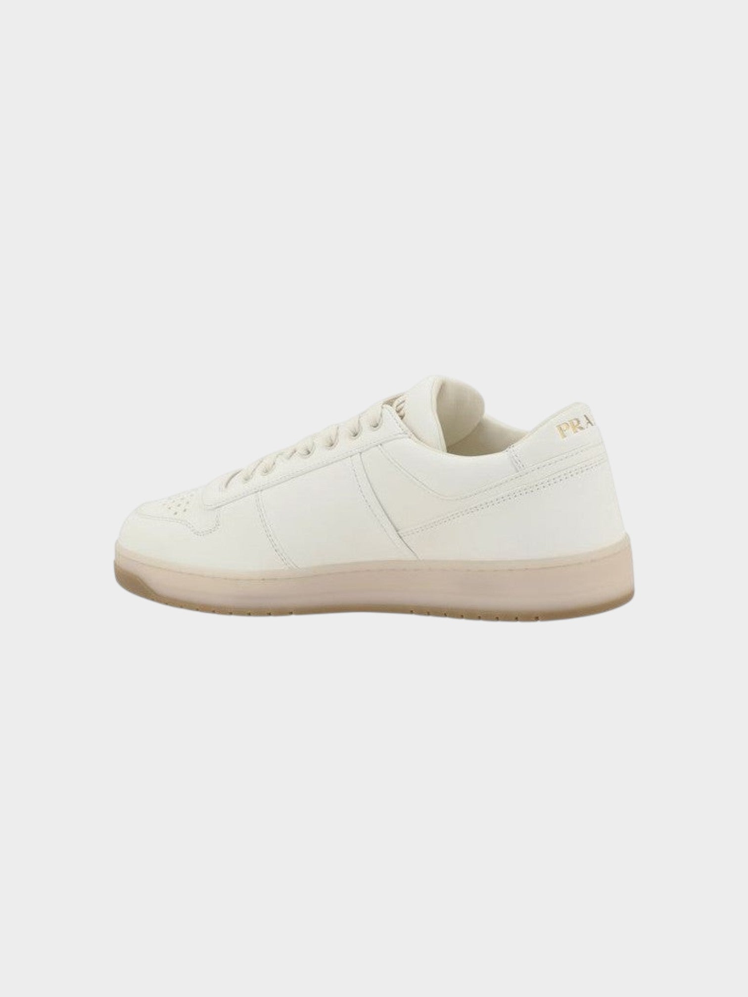 Prada White Lamb Ovis Aries Aries Low Top Sneakers-thumbmail-3