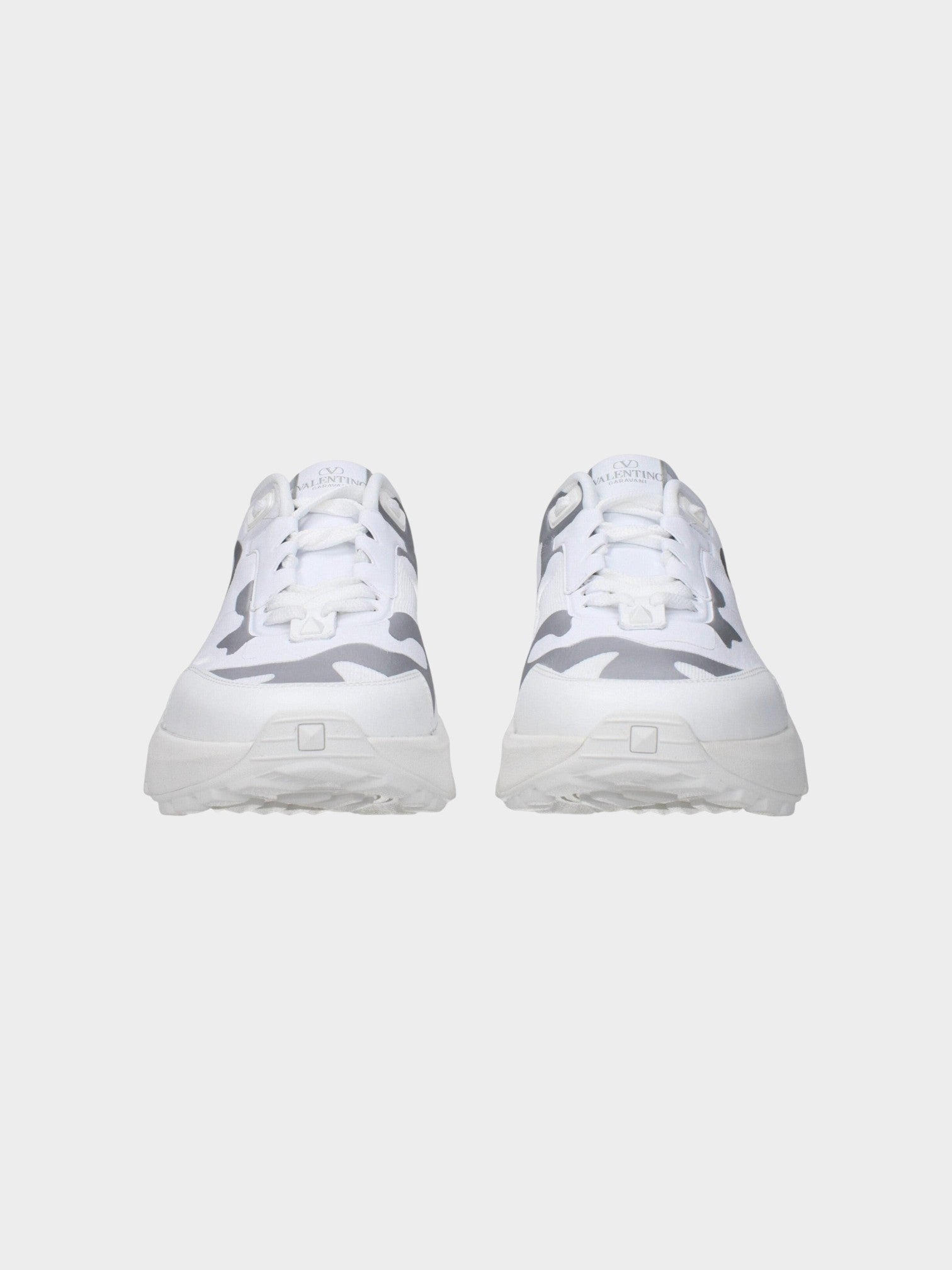Valentino Garavani Blue Fabric Athletic Sneakers-thumbmail-3