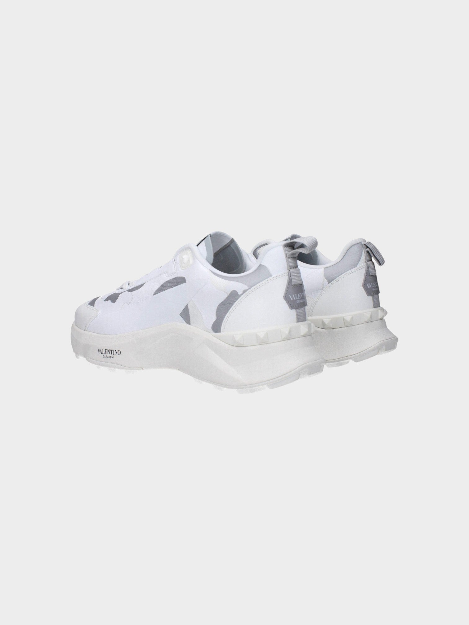 Valentino Garavani Blue Fabric Athletic Sneakers-thumbmail-4