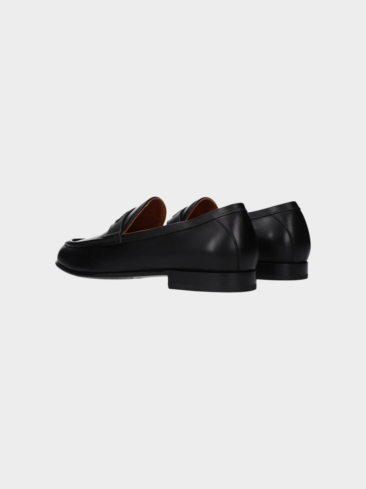 Valentino Garavani Black Leather Slip-On Loafers-thumbmail-4