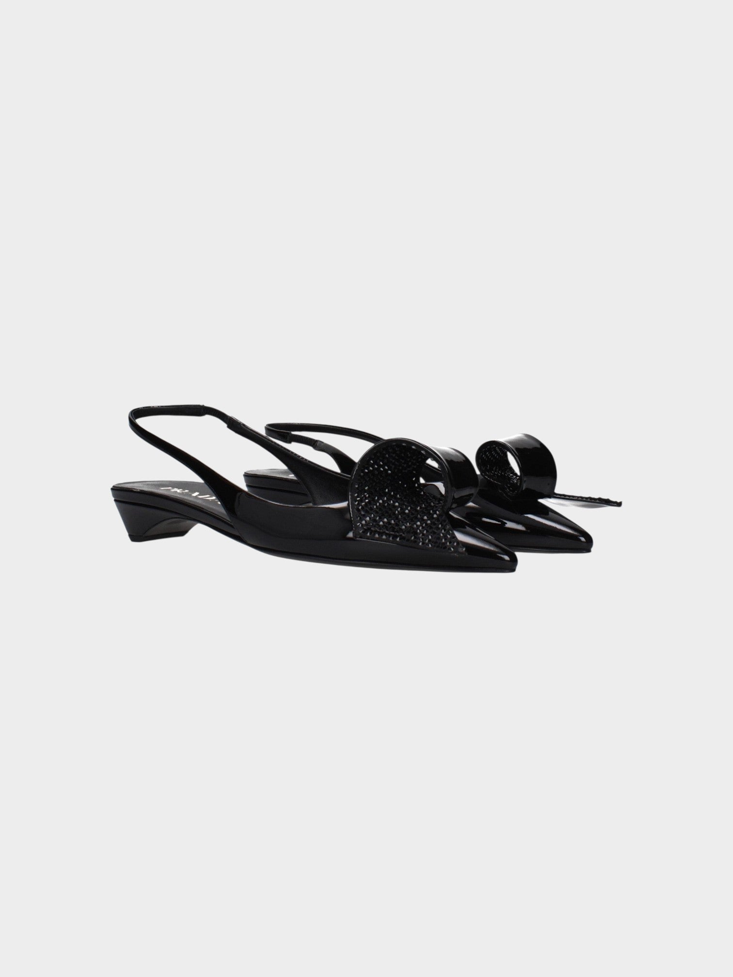 Prada Black Leather Flat Sandals-thumbmail-2