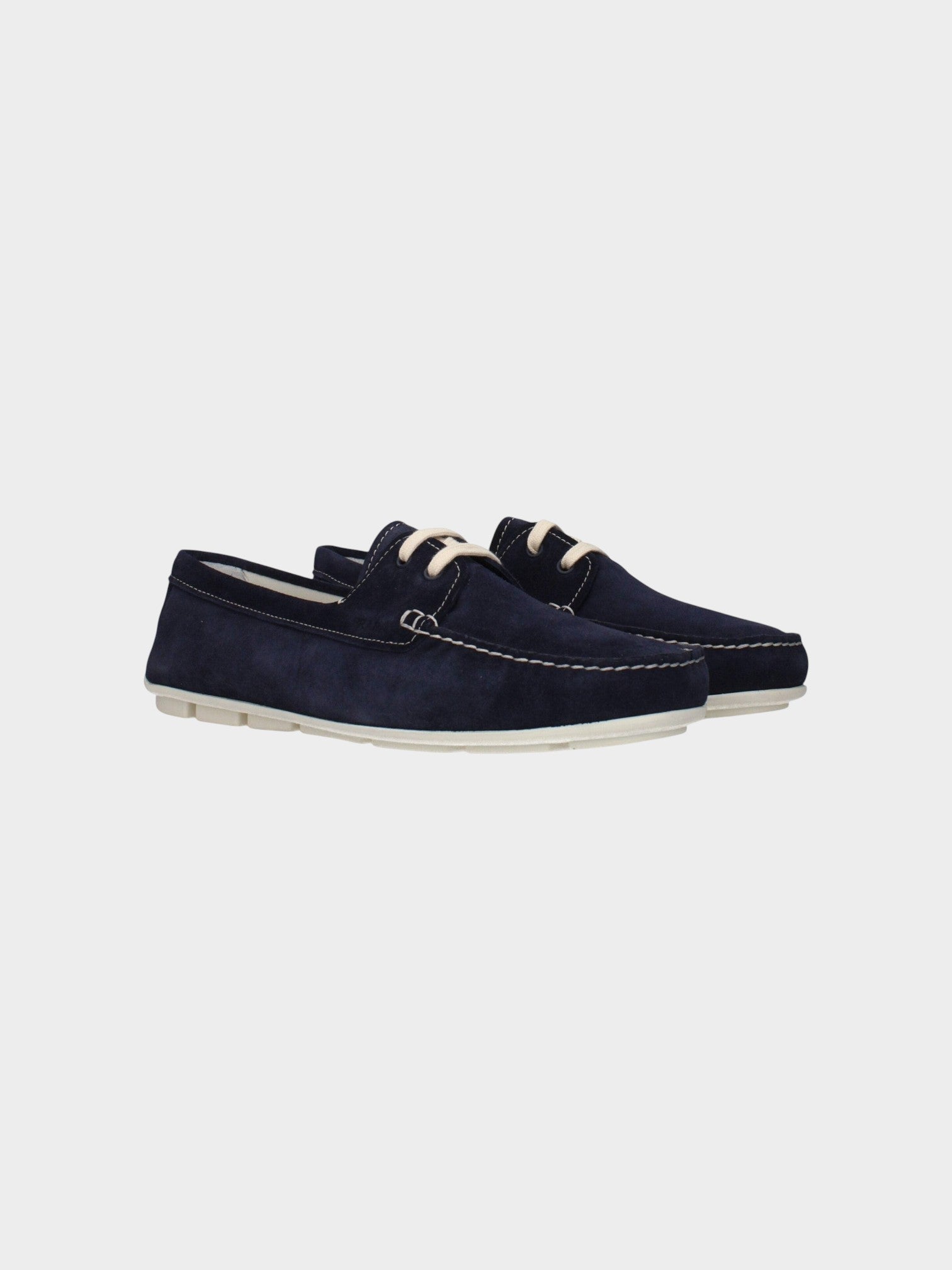 Prada Blue Leather Slip-On Loafers-thumbmail-2