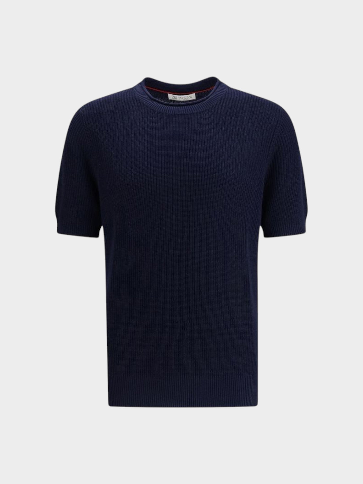 Brunello Cucinelli Blue Linen T-Shirt
