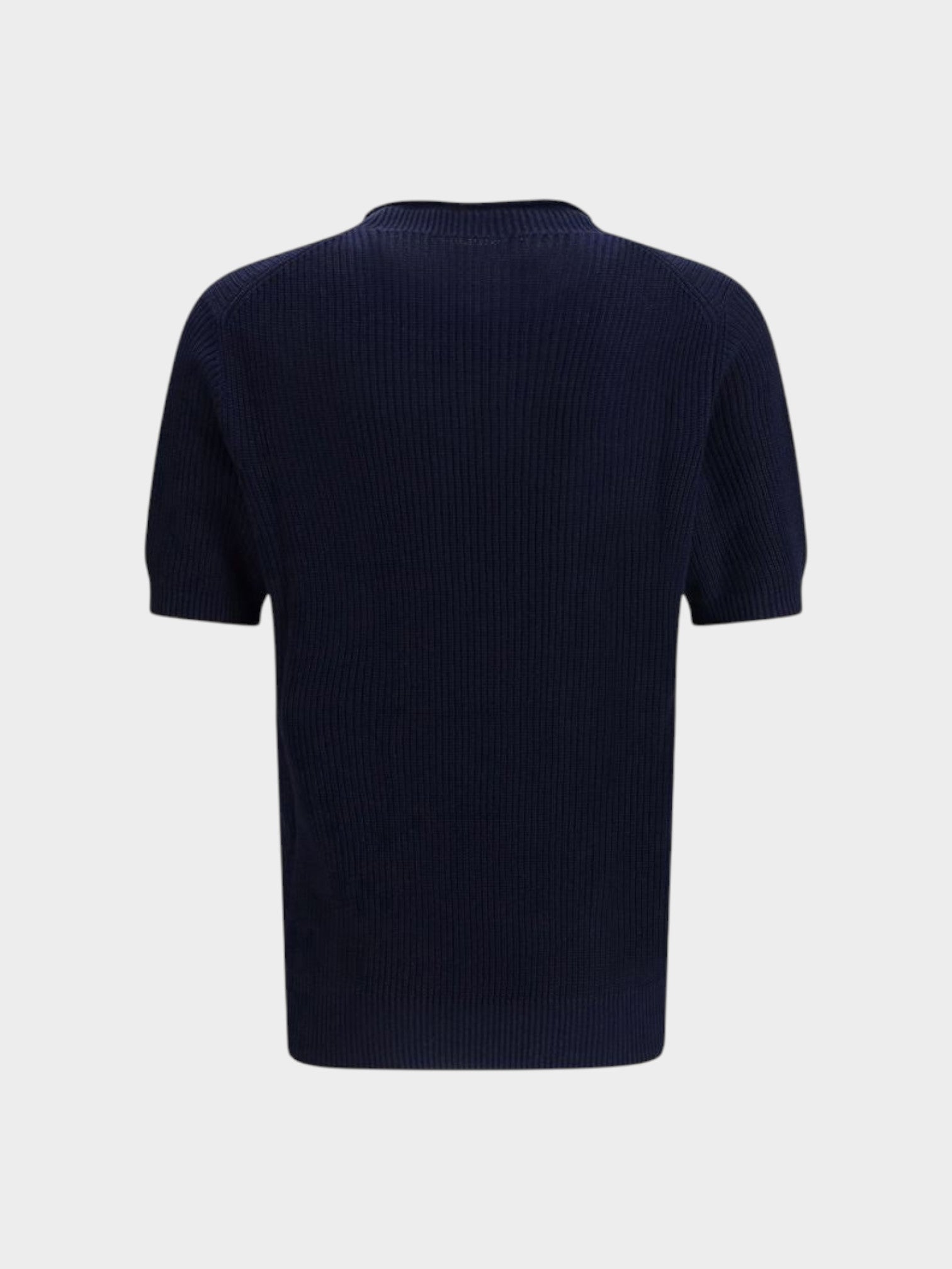 Brunello Cucinelli Blue Linen T-Shirt-thumbmail-2