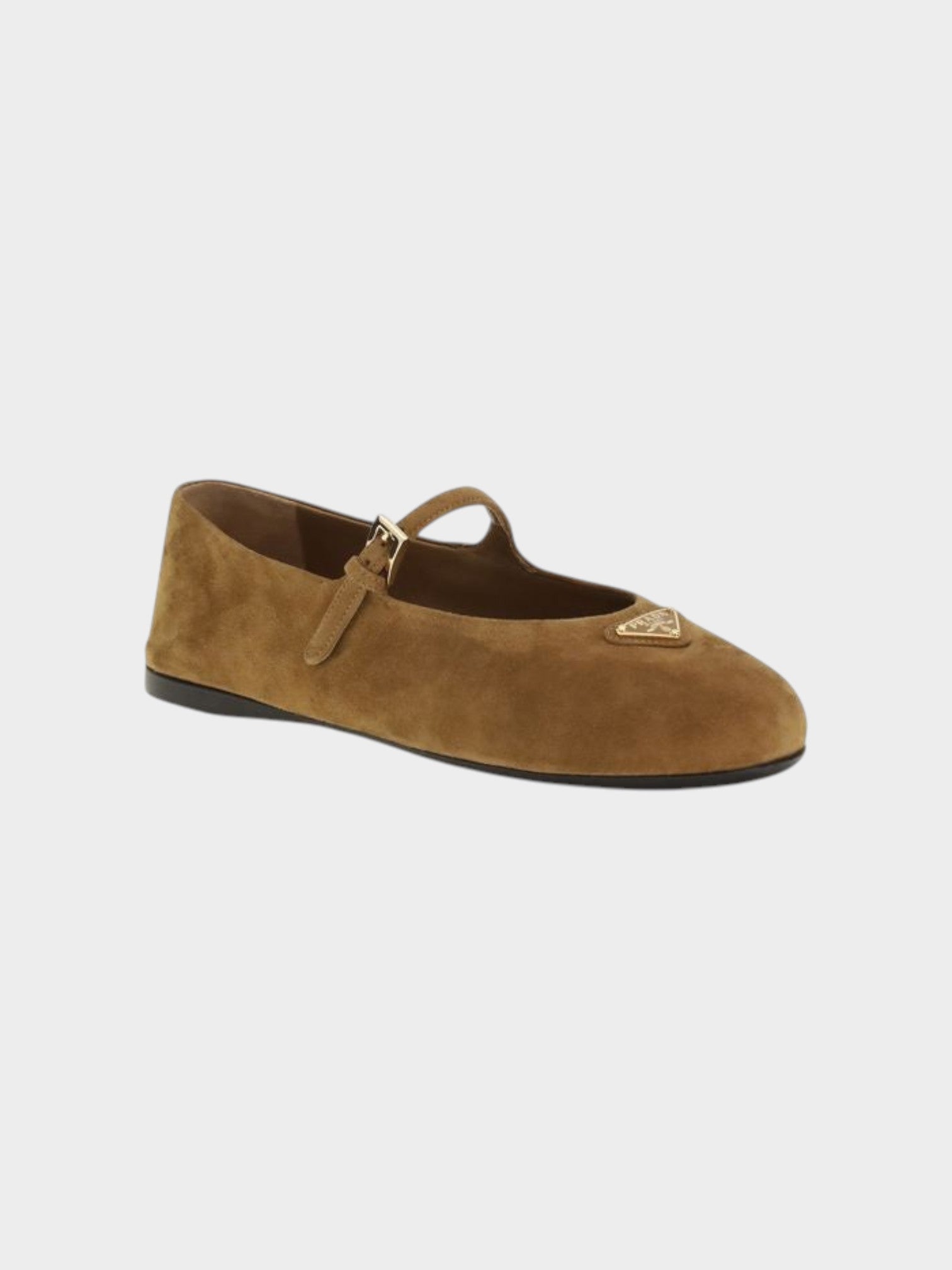 Prada Brown Goatskin Ballet Flats-thumbmail-2