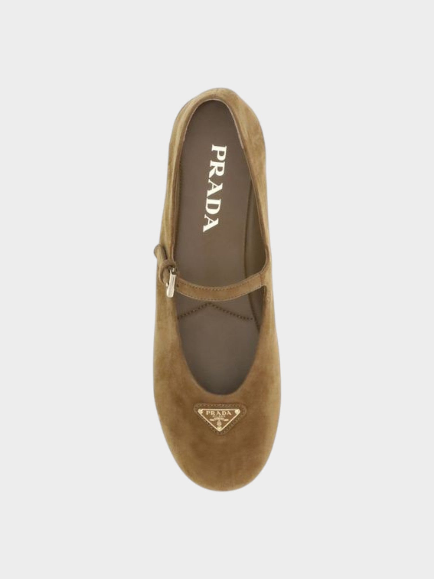 Prada Brown Goatskin Ballet Flats-thumbmail-4