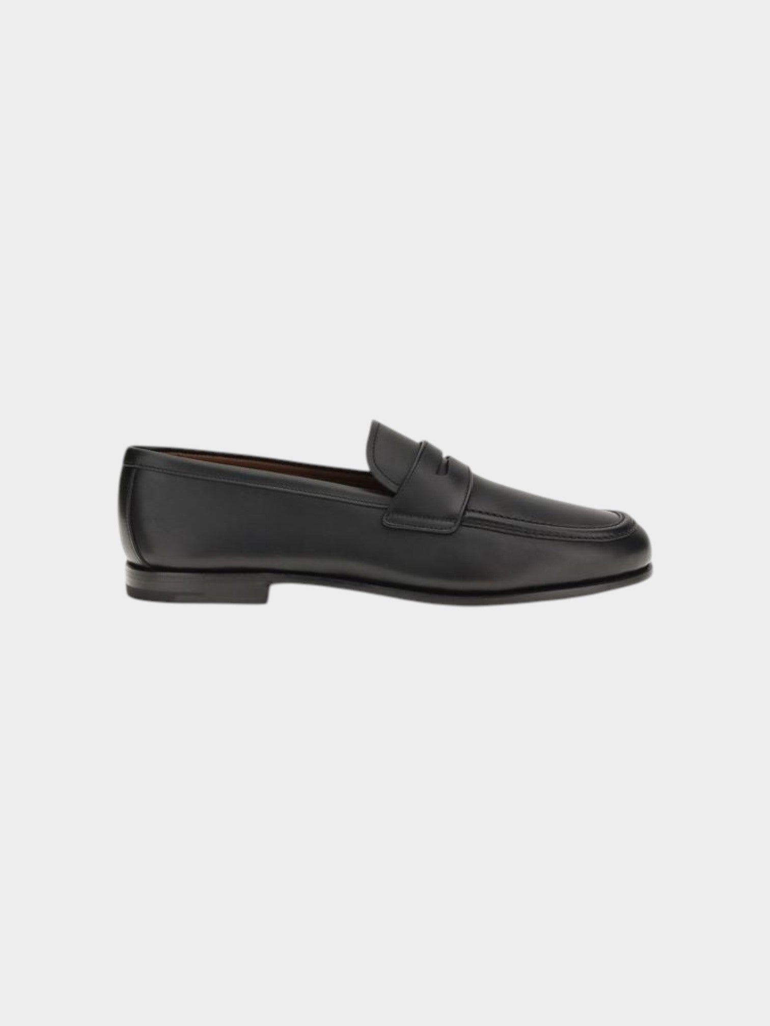 Church's Black Calf Leather Bos Taurus Slip-On Loafers