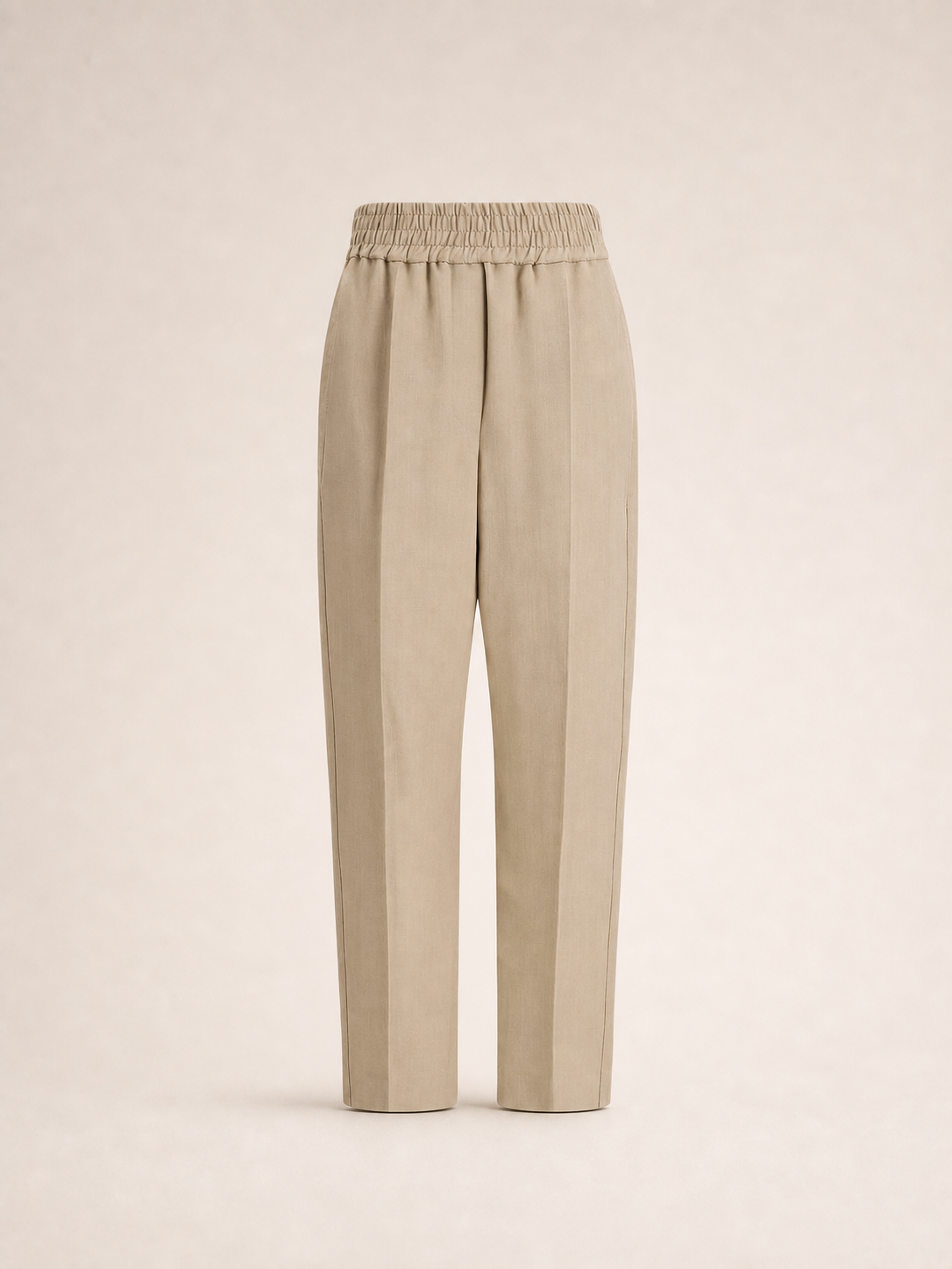 Brunello Cucinelli Beige Viscose Casual Pants